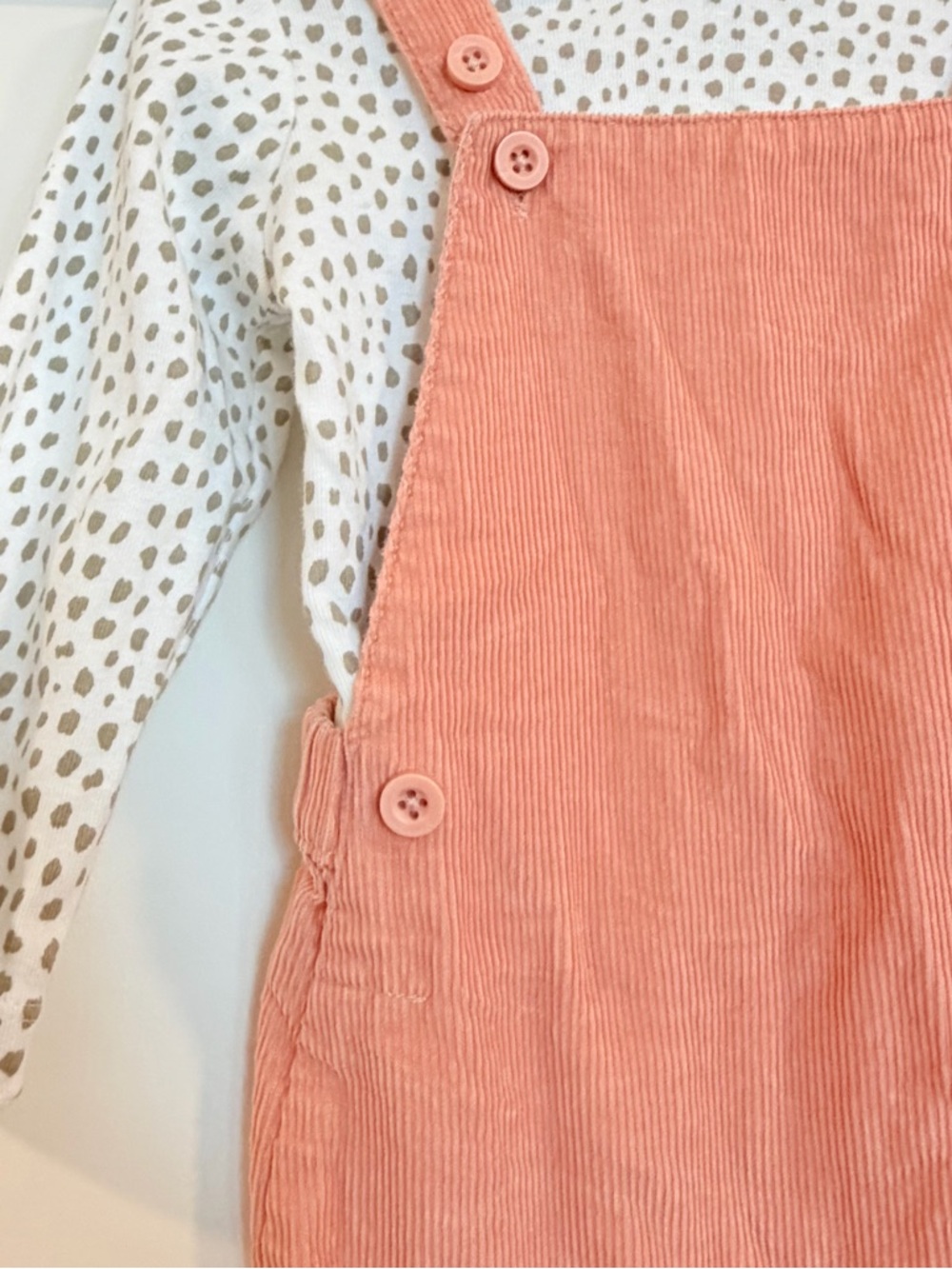 Carter's Rust Orange Corduroy Pinafore Skirt - Picture 3 of 5